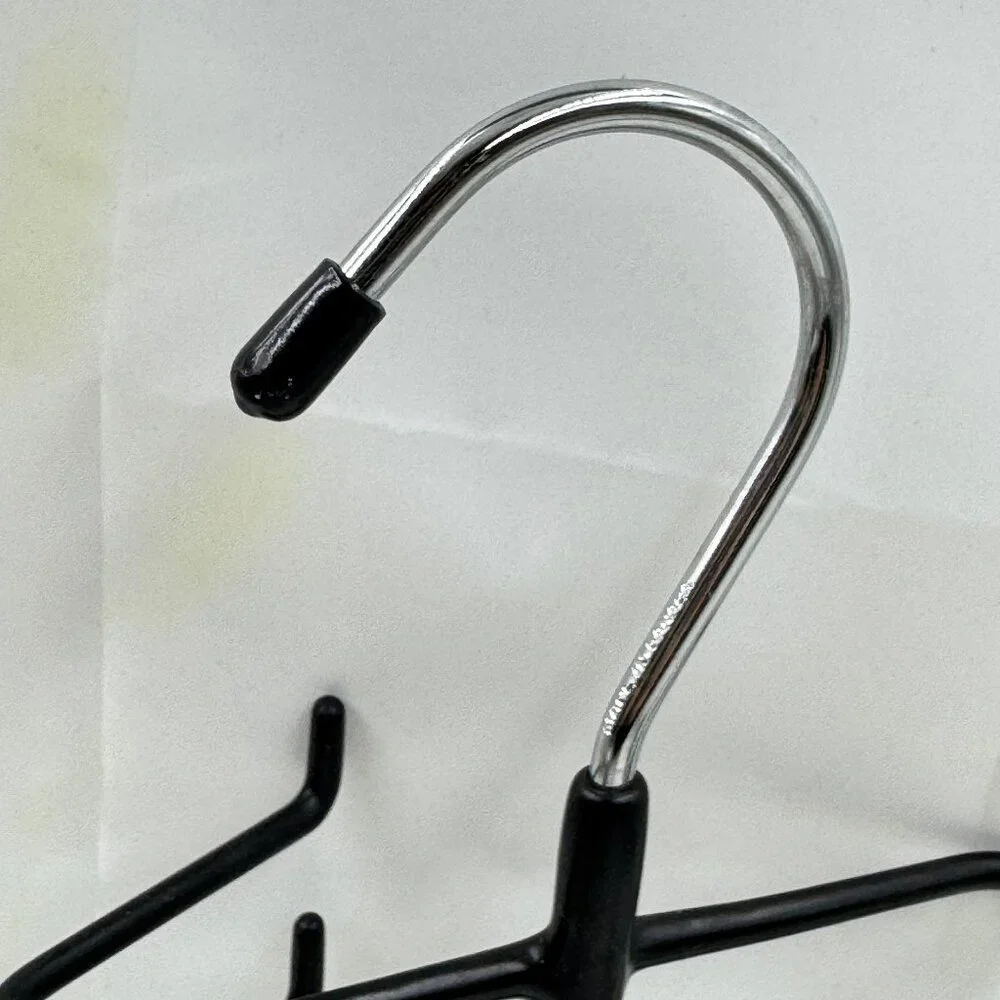 Tie Belt Scarf Rack Hanger Organizer Metal Rubber Coated for 12+ Ties + 1 Hook